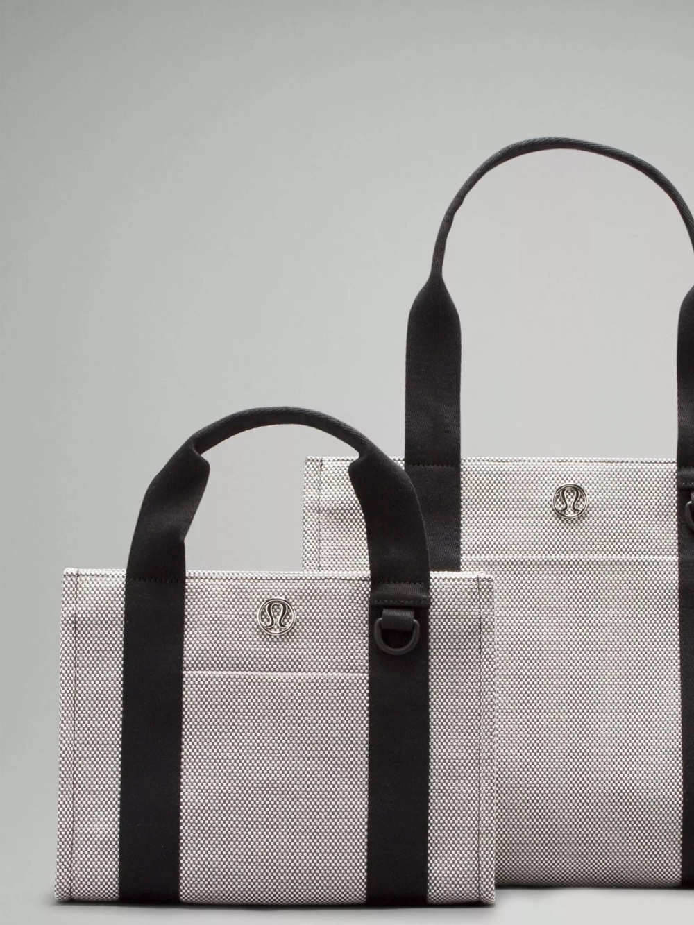 Lululemon athletics Mini Two-Tone Tote in Ivory and Black. NWT. - Picture 2 of 4